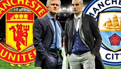  曼城德比大战三球完胜曼联  